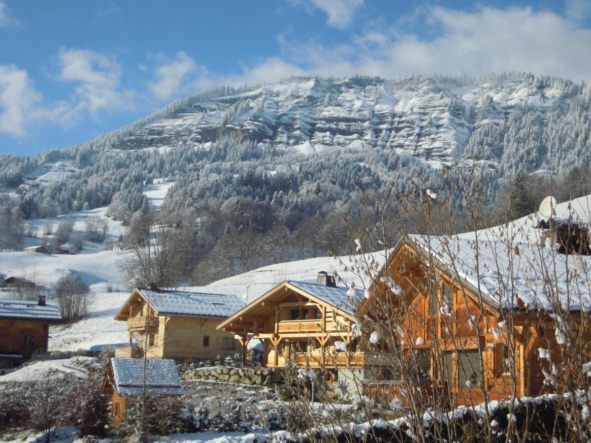 A4 Km De Megeve Tres Joli Studio Avec Jacuzzi ,Vue Sur Les Montagnes Au Calme Praz-sur-Arly Luaran gambar